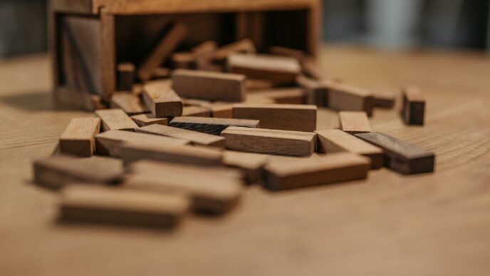 brown wooden blocks on brown wooden surface